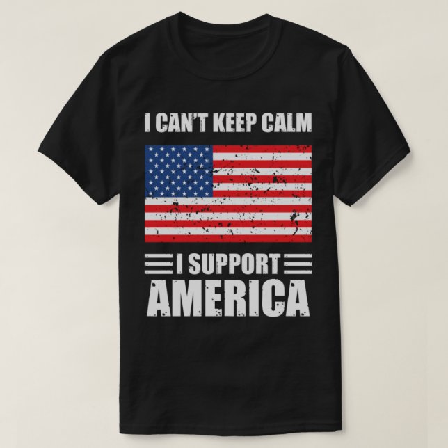 Jag kan inte behålla lugn I stöder America Footbal T Shirt (Design framsida)