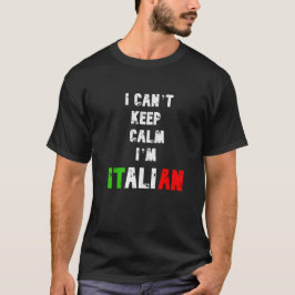 JAG KAN INTE BEHÅLLA LUGN IM ITALIAN T SHIRT