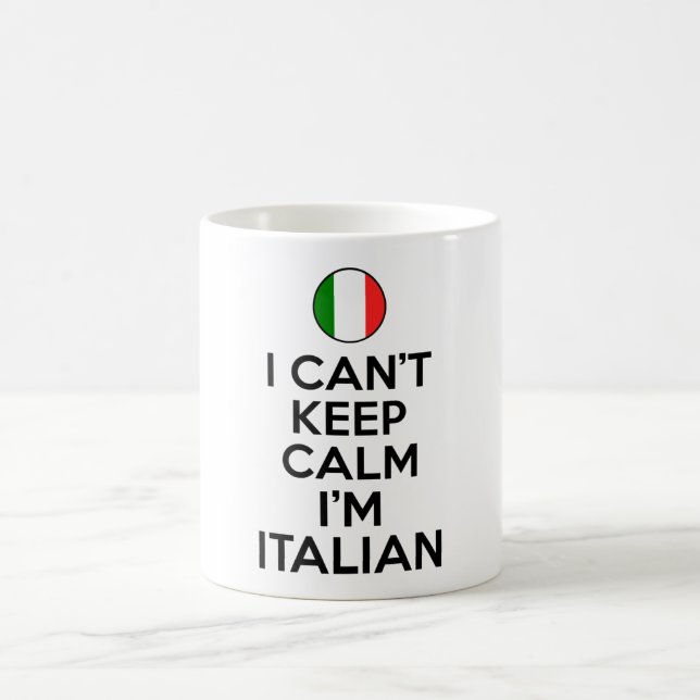 Jag kan inte Behålla Lugn italienska Kaffemugg (Center)