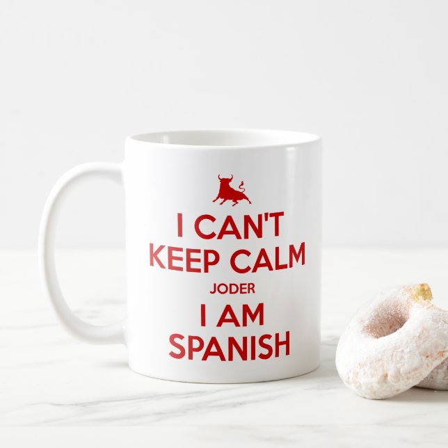 Jag kan inte Behålla Lugn Kaffemugg (Med munk)