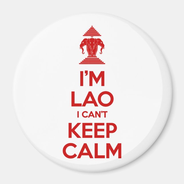 Jag kan inte Behålla Lugn Magnet (Framsidan)