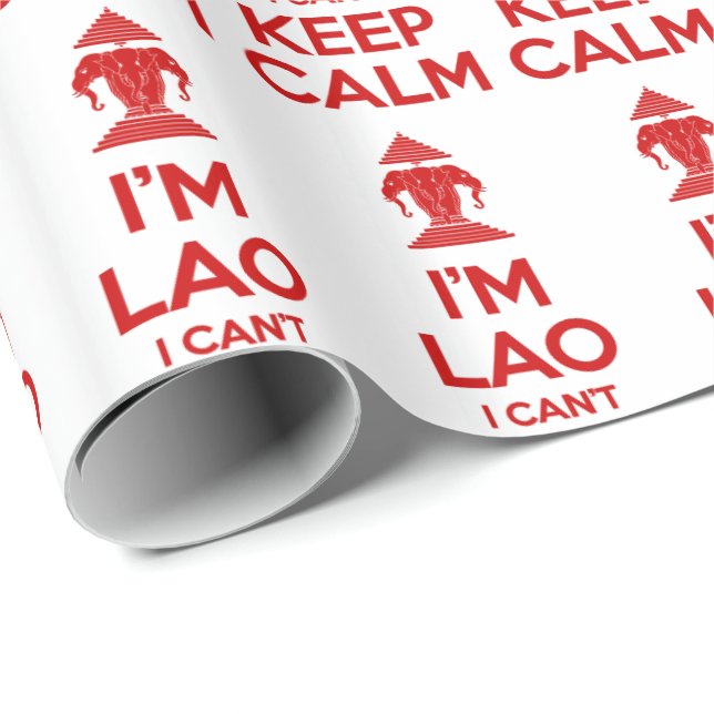 Jag kan inte Behålla Lugn Presentpapper (Rullad Hörn)