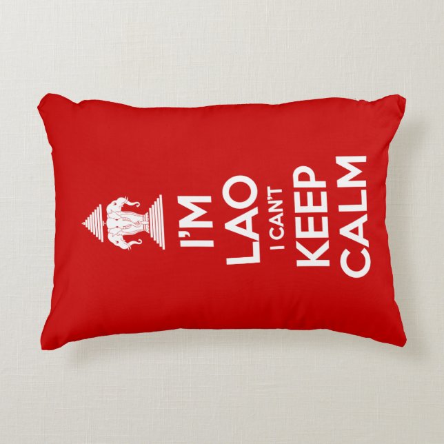 Jag kan inte Behålla Lugn Prydnadskudde (Framsidan)
