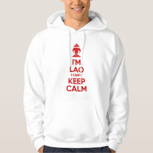 Jag kan inte Behålla Lugn Sweatshirt Med Luva
