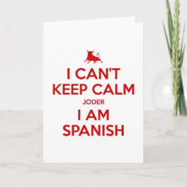 Jag kan inte Behålla Lugn Tack Kort