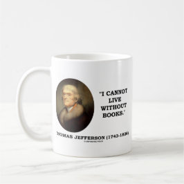Jag kan inte bo utan bokar kaffemugg