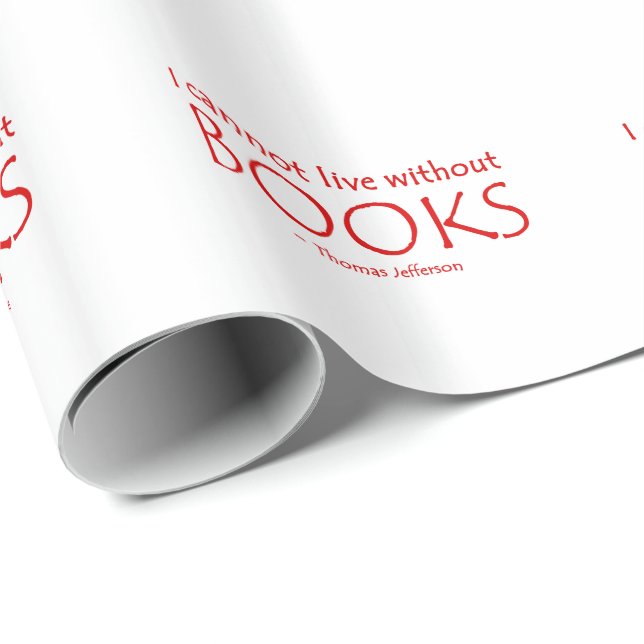 Jag kan inte bo utan bokar som slår in papper presentpapper (Rullad Hörn)