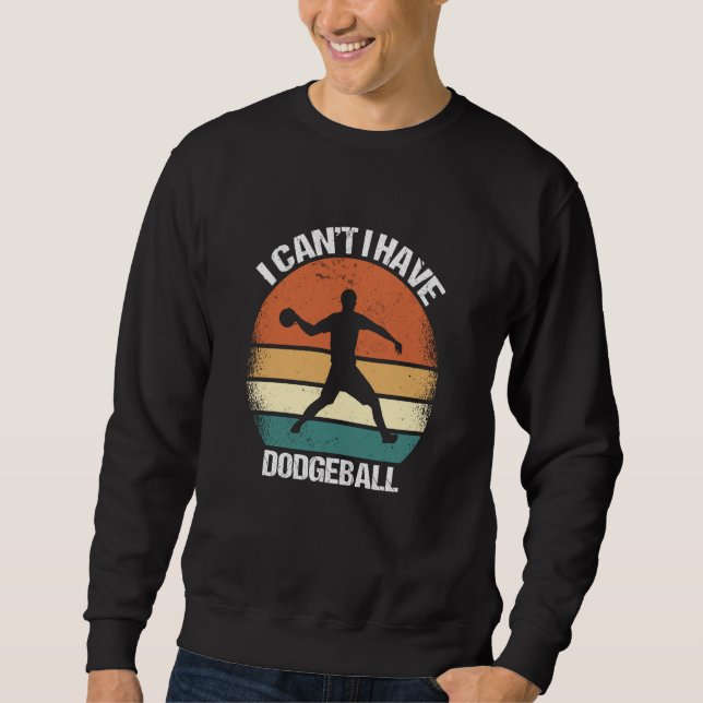 Jag kan inte dodgeball lång ärmad tröja (Framsida)