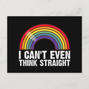 Jag Kan Inte Ens Ens Tänka Rakt HBTQ Pride Month Vykort
