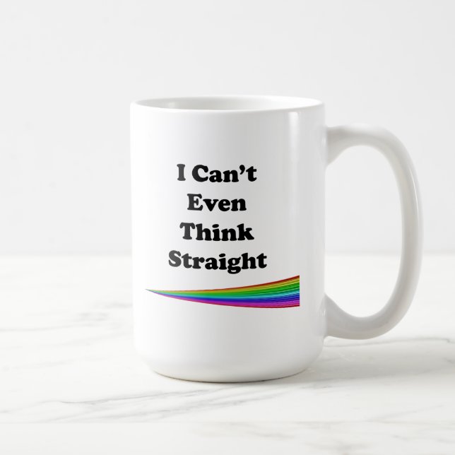 Jag kan inte ens Tänka Rak Kaffemugg (Höger)
