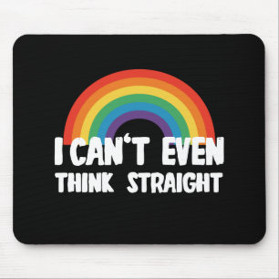 Jag Kan Inte Ens Tänka Rakt Roligt Hbtq-Pride Musmatta