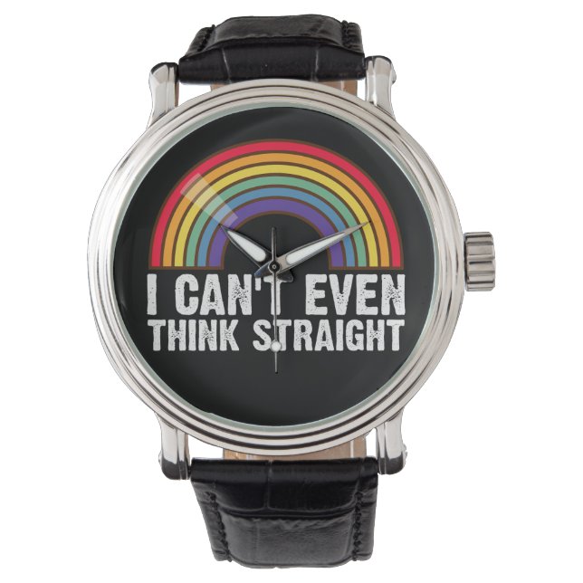 Jag Kan Inte Ens Värdera Rätt HBTQ-stolthetsmånad  Armbandsur (Framsida)