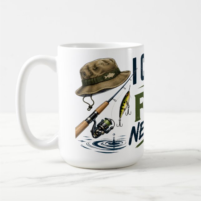 Jag Kan Inte. Fiskarna Behöver Mig Fiskepappa Mugg (Vänster)