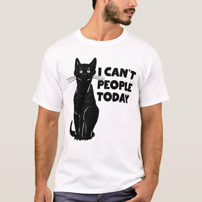 Jag kan inte folk i dag.. t shirt (Framsida)
