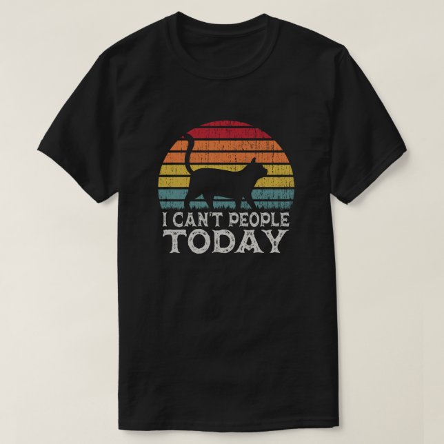 Jag kan inte folk i dag.. t shirt (Design framsida)