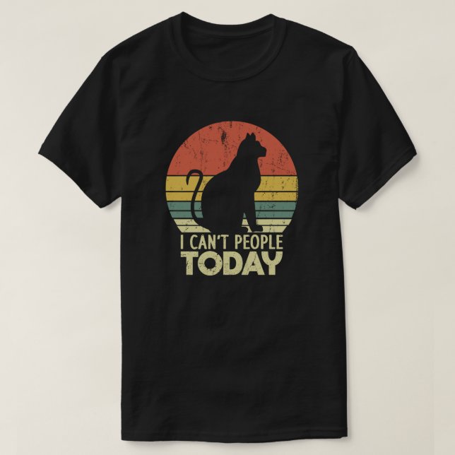 Jag kan inte folk i dag.. t shirt (Design framsida)