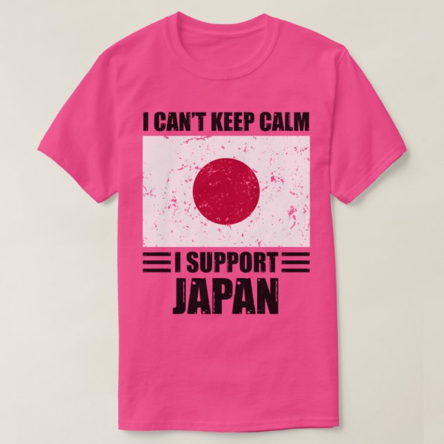 Jag kan inte ge behålla lugn. Jag stöder japan Foo T Shirt (Design framsida)