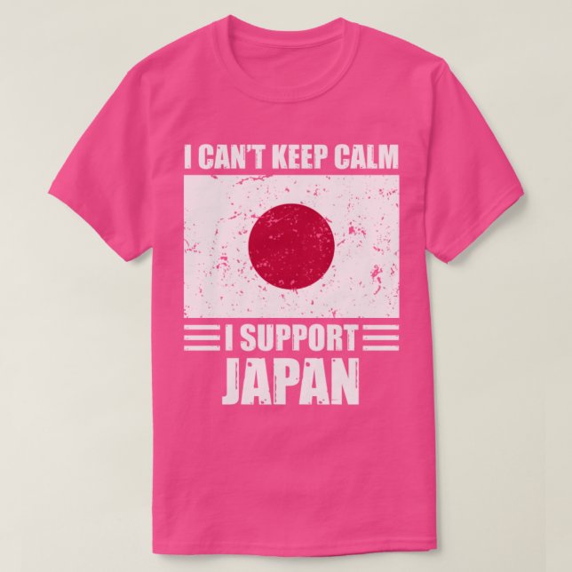 Jag kan inte ge behålla lugn. Jag stöder japan Foo T Shirt (Design framsida)