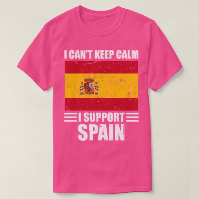 Jag kan inte ge behålla lugn. Jag stöder världsmäs T Shirt (Design framsida)