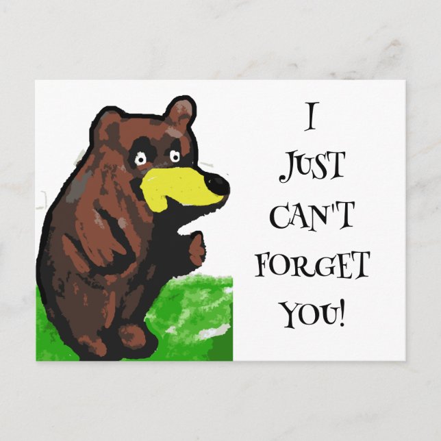 Jag kan inte glömma dig vykort (Framsida)