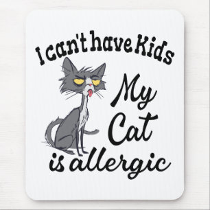 Jag kan inte ha barn mitt katt är allergisk musmatta