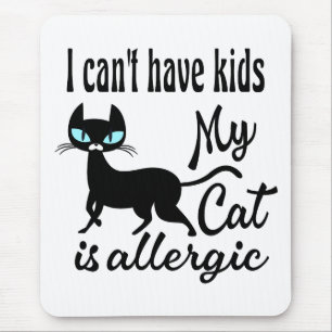 Jag kan inte ha barn mitt katt är allergisk musmatta