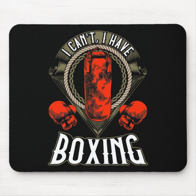 Jag kan inte ha Boxinghandskar Workout Spar Musmatta (Framsidan)