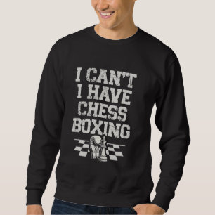 Jag kan inte ha chess Boxing Mind Sports Lång Ärmad Tröja
