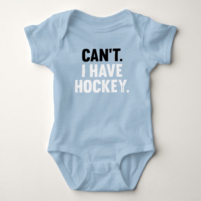 Jag kan inte ha en hockey-ynklig Mörk Färg T-shirt (Framsida)