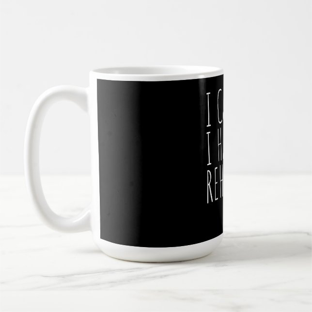 Jag kan inte ha en repeterakter Drama. Kaffemugg (Vänster)