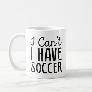 Jag kan inte ha fotboll kaffemugg