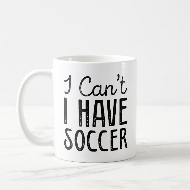 Jag kan inte ha fotboll kaffemugg (Vänster)