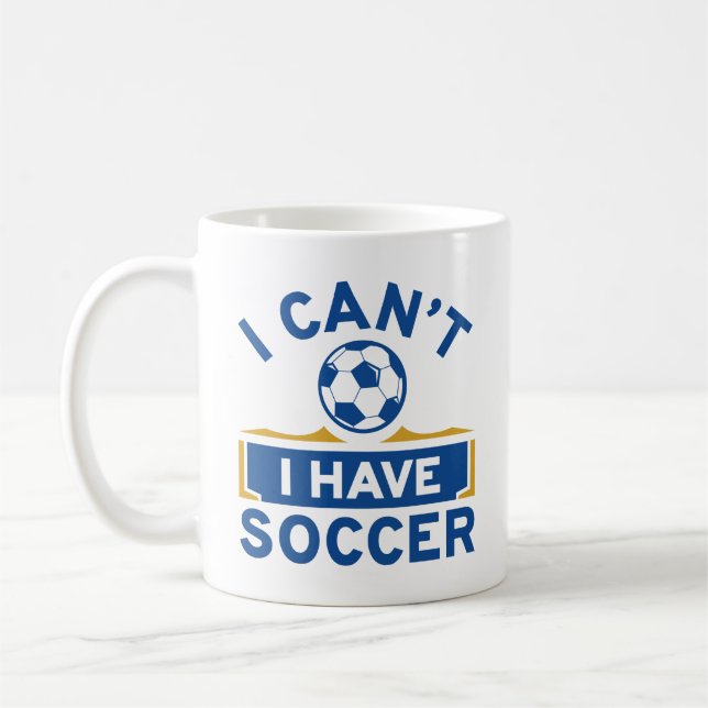 Jag kan inte ha fotboll kaffemugg (Vänster)