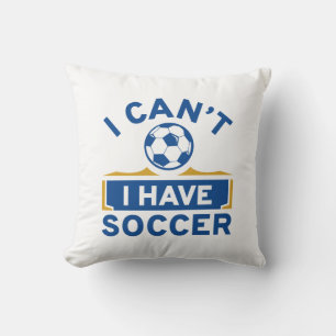 Jag kan inte ha fotboll kudde