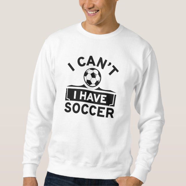 Jag kan inte ha fotboll lång ärmad tröja (Framsida)