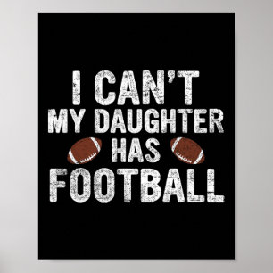 Jag kan inte ha fotboll Pappa och Mamma lustigt. Poster