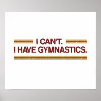Jag kan inte ha gymnastik