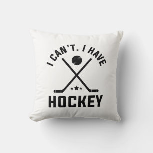 Jag kan inte ha hockey kudde