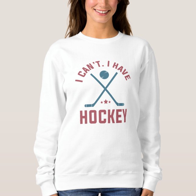 Jag kan inte ha hockey t shirt (Framsida)