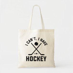Jag kan inte ha hockey tygkasse