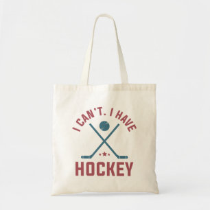 Jag kan inte ha hockey tygkasse