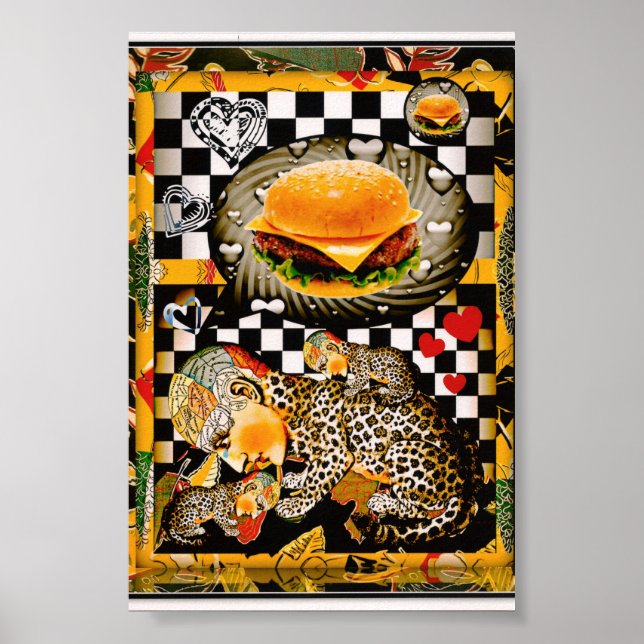 Jag kan inte ha någon chezburger nu! poster (Framsidan)