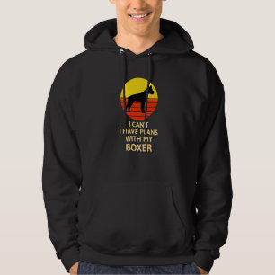Jag kan inte ha några planer med mina Boxer-Hundäl Hoodie