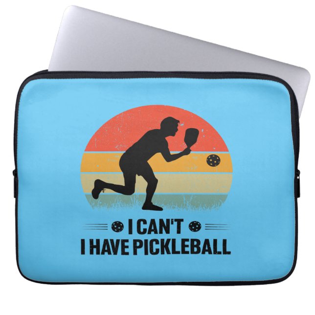 Jag kan inte ha pickleball, Pickleball Älskare Laptop Fodral (Framsidan)