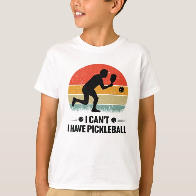 Jag kan inte ha pickleball, Pickleball Älskare T Shirt (Framsida)