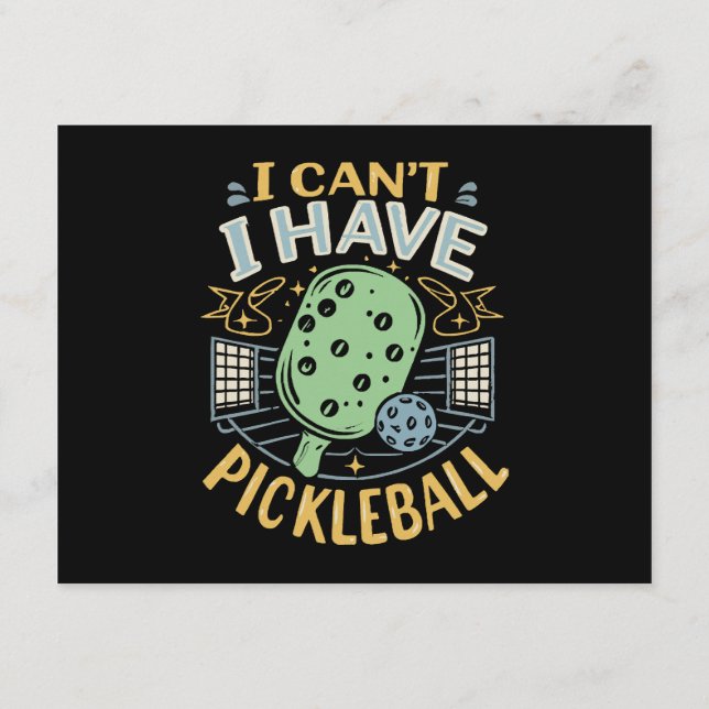 Jag kan inte ha Pickleball Tilläggskort (Baksida)