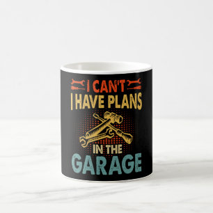 Jag kan inte ha planer i garaget kaffemugg