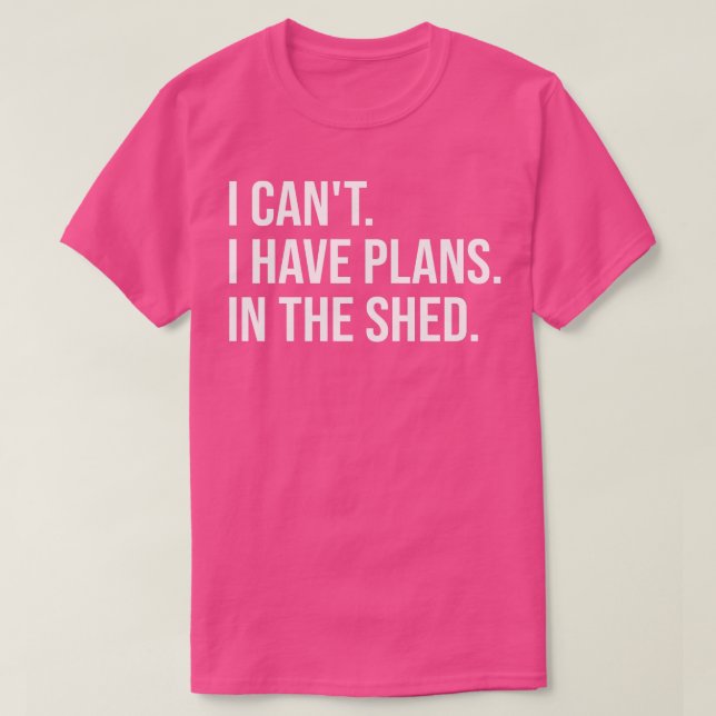 Jag kan inte ha planer i skon t shirt (Design framsida)