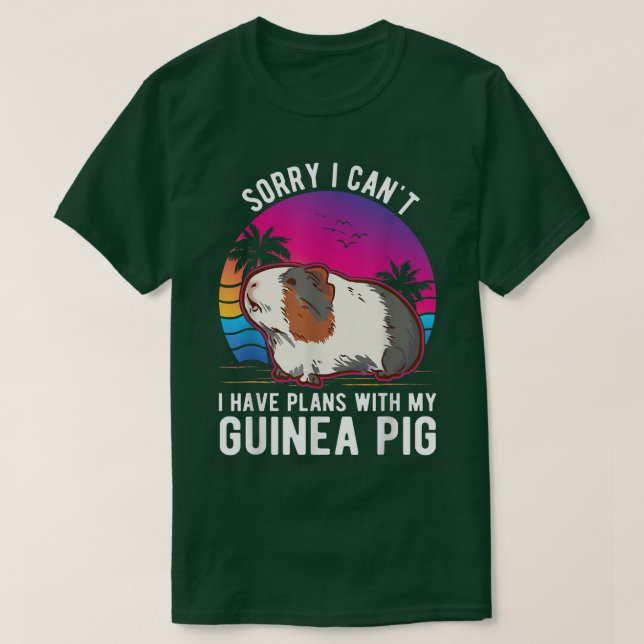 Jag kan inte ha planer med min Guinea Gris T Shirt (Design framsida)