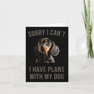 Jag kan inte ha planer med min Hund Kort